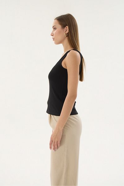 Sevim 16157 Model Women's Fittili Square Collar Sleeveless T-shirt