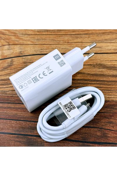 Xiaomi 18w Eu Charger Set Original Fast Charge Adapter For Redmi 12 10c 13r 12r Type C Cable