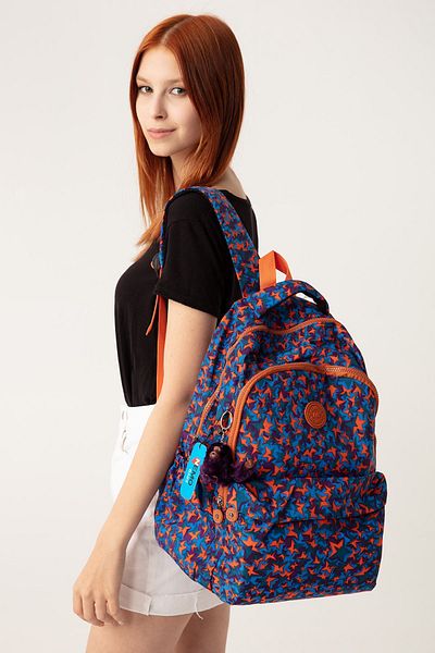 NEMO BAGS School Bag Purple Large Size Unisex Waterproof Fabric Travel Bag with Laptop Compartment 45x30x15cm