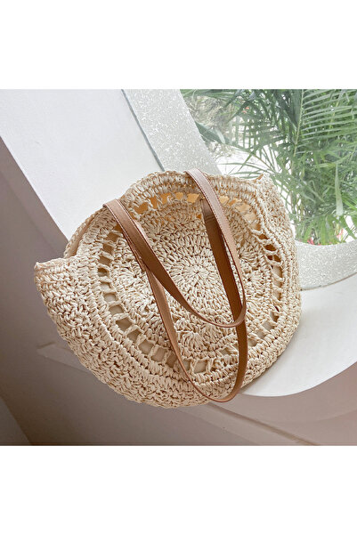 Choice Summer Round Straw Bags for Women Rattan Shoulder Bag Travel Handmade Woven Beach Handbags Female...
