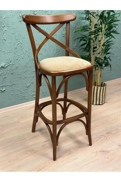 Belmino Mobilya Thonet Ahşap Bar Sandalyesi