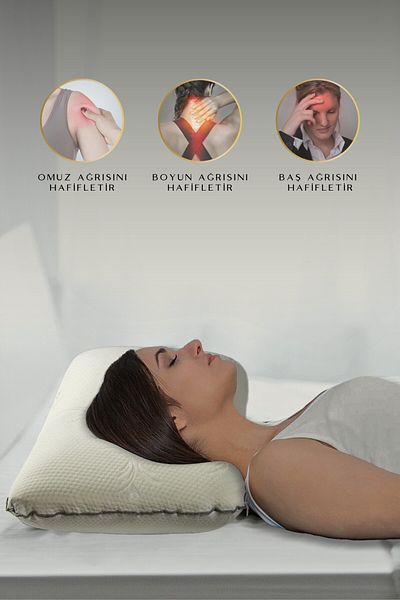 adarya Breathable Orthopedic Pillow with Neck Support - Chubby Mold