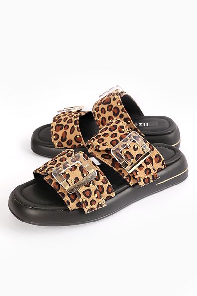 Liza Shoes Olivia Women's Belted Slippers - A006-K1065