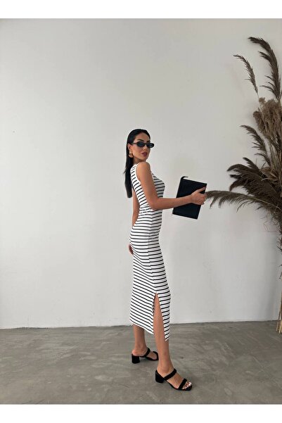 Fiori Ριγέ Lycra Ottoman Φόρεμα