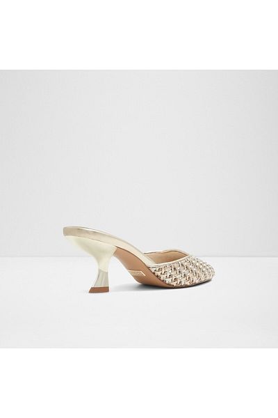 Aldo Eleonoremule Gold Mules For Women