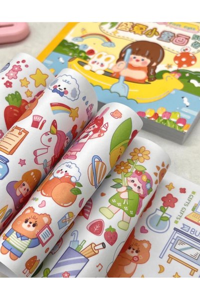 Generic Brand Kawaii 50 de coli Fete drăguțe și Prietenele lor Stickere/Jurnal de tip bullet/Album de amintiri