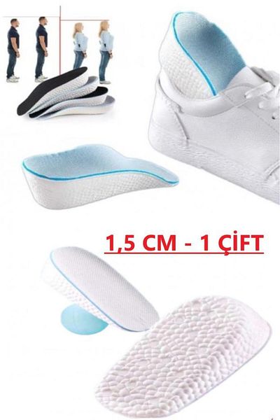 Bunyon 1.5 Cm Women's Heel Booster Shoe Insoles Hidden Heel