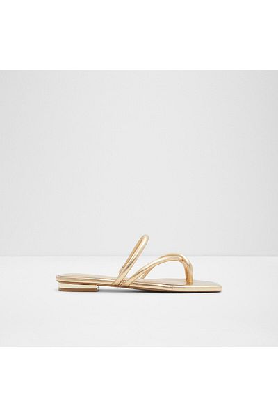 Aldo Mounis Gold Sandals For Women