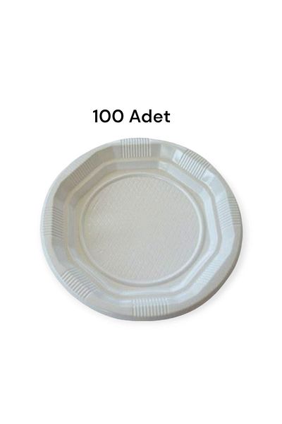 OPTİMEX Plastic Plate 19 cm 100 Pieces