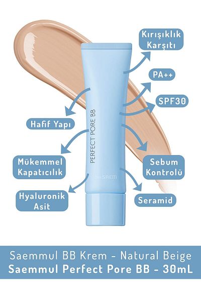 THE SAEM Saemmul Perfect Pore Bb 30ml - Natural Beige - Vionine
