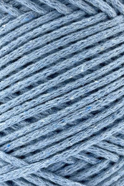 SENSY 2mm Koton Chain Macrame Bag - Baby Blue with String Charger Detail