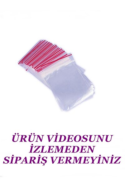 LilaHediyelikEşya 5x5 Kilitli Poşet / 1 Kutu (2000 Adet) Şeffaf Mini Kilitli Poşet / Kilitli Torba / En 5cm Boy 5cm /
