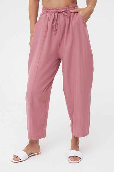 Laluvia Kalhoty Ayrobin Shalwar Dried Rose Pocket