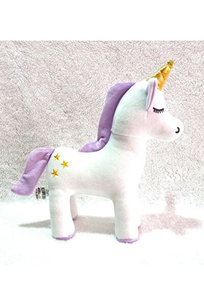 MY toys Peluş Unicorn Figürlü Yastık 33 Cm. (LİLA)