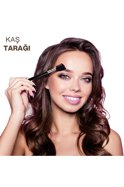Platin Peruk Black 2-Piece Eyebrow Combing Brush Set