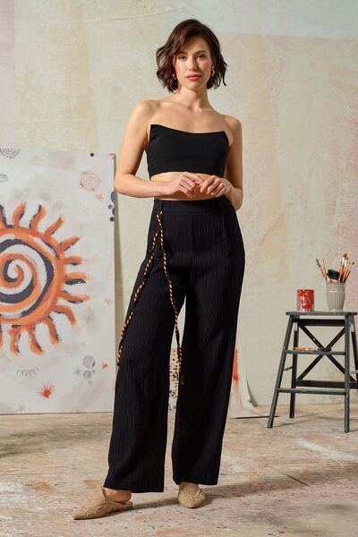 UPGRADE Чорні штани з кишенями