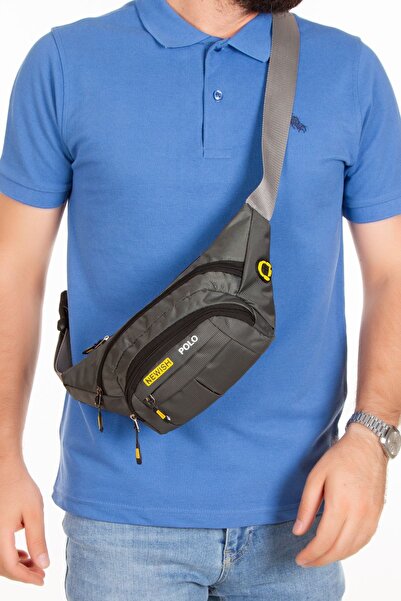 NEWISH POLO ACCESSORIES Unisex Gri Suya Dayanıklı Imperteks Kumaş Usb Ve Kula...