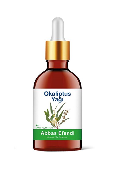 Abbas Efendi زيت الأوكالبتوس 100 مل - زجاجة زجاجية وعصا زجاجية قياس