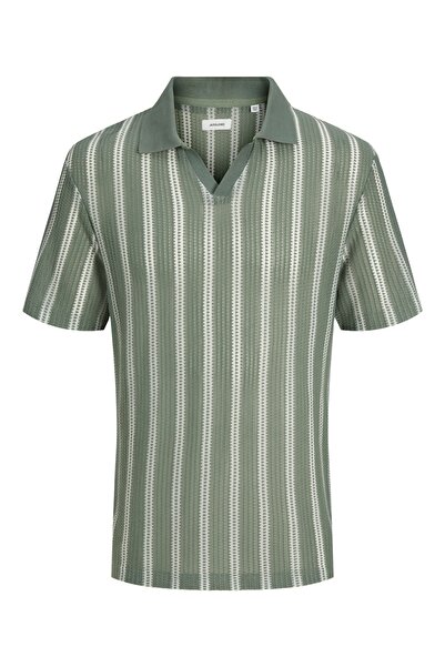Jack & Jones JPRBLACOOLMARIN RESORT POLO - Πλεκτό μπλουζάκι με λαιμόκοψη πόλο με χαλαρή εφαρμογή