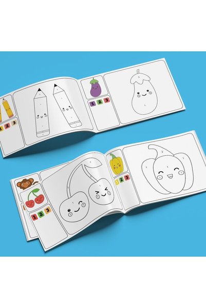 STAAU Çocuk Coding Activity Series - Coloring Book by Numbers - Level 1
