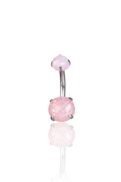 Doa Silvery Belly Piercing 316L Surgical Steel
