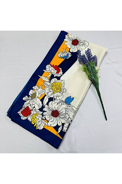 AWAM SILK وشاح قطني بنمط زهرة 90*90 سم