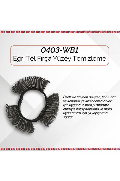 BRIO Wire Brush Surface Cleaning Curve 23 Mm