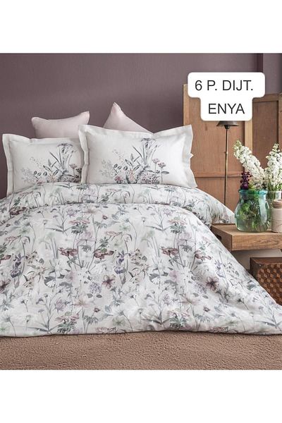 Pupilla Digital Printed Cotton Satin Double Duvet Cover Set Enya