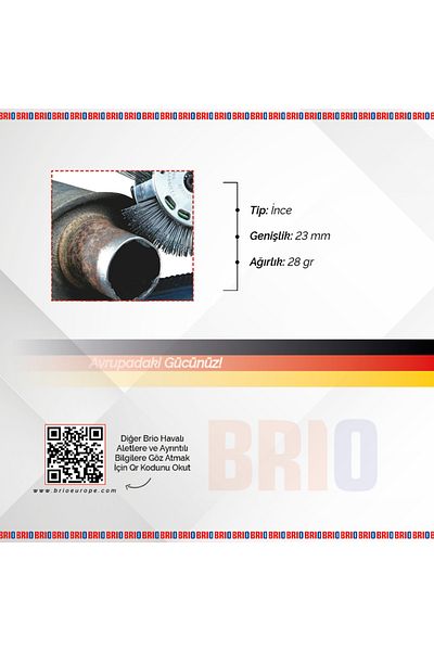 BRIO Wire Brush Surface Cleaning Flat 23 Mm