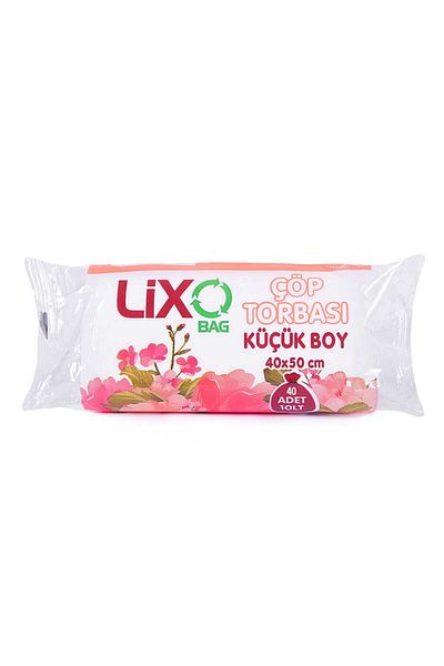 LİXOBAG Transparent Small Garbage Bag - 40X50Cm, 40 Rolls, 10 Liters