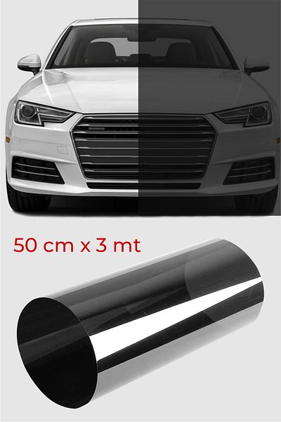 ELİFE TİCARET Glass Film Black American Anti-Scratch Medium Tone 50 Cm X 3 Meters