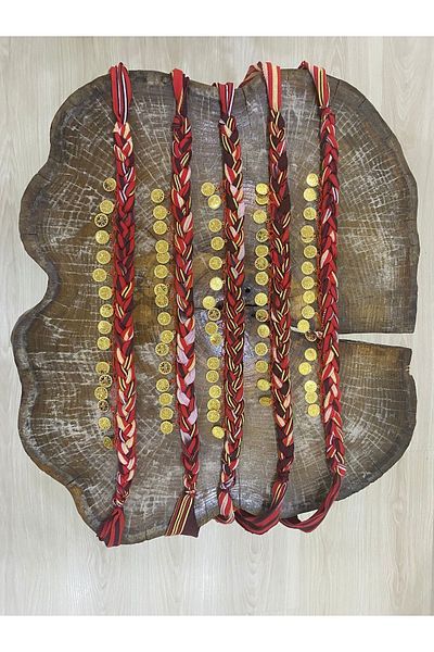 DİNÇLER TEKSTİL Lyre Monkey Bandana with Hair