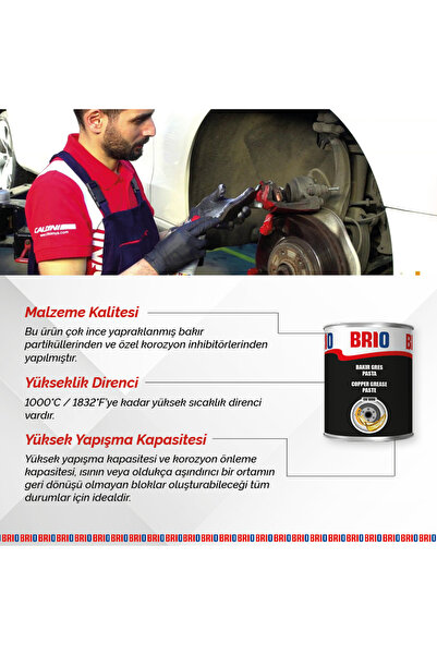 BRIO Bakır Gres Pasta 1000°c 1 L - 900 gr