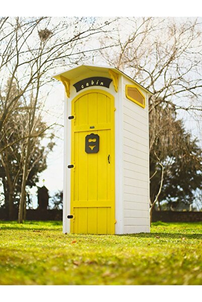 MANDU Ahşap Soyunma Kabini (Plaj duş kabini) SARI