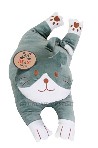 BaNaDa Oyuncak Uyku Arkadaşım Yumuşak Yatan Peluş Kedi Yastık 70 Cm.