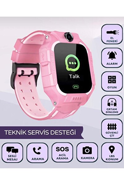 StarWomen Sim Kartlı Konum Takipli Sos Acil Aramalı Akıllı Çocuk Takip Saati ...