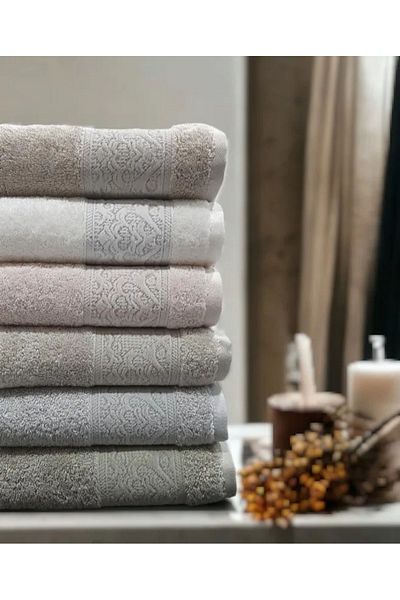Pupilla Ceramic 6-Piece Hand-Face Towel 50x90 cm