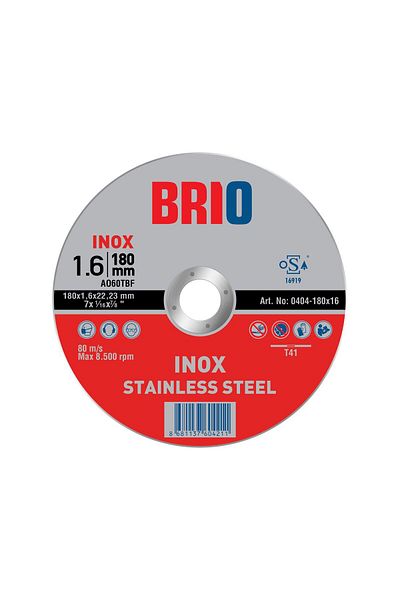 BRIO 180x16 Inox 20-Pack Cutting Cup