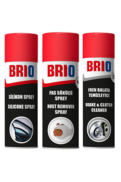 BRIO Güçlü Pas Sökücü Silikon Sprey Fren Balata Temizleyici