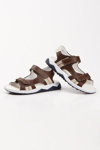 Windy Shoes Men's Youth Orthopedic Genuine Leather Sandals - Royal Casual Shoes