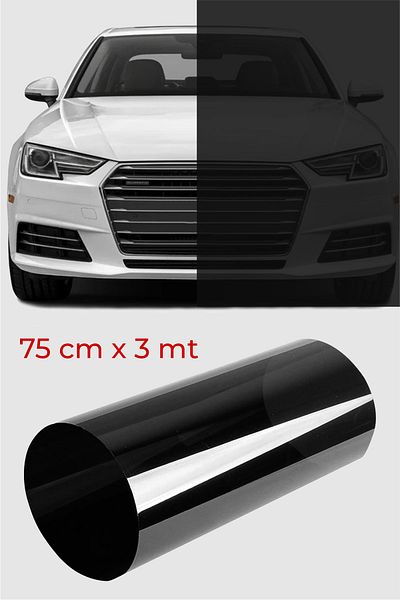 ELİFE TİCARET Glass Film Black American Anti-Scratch Dark Tone 75 Cm X 3 Meters
