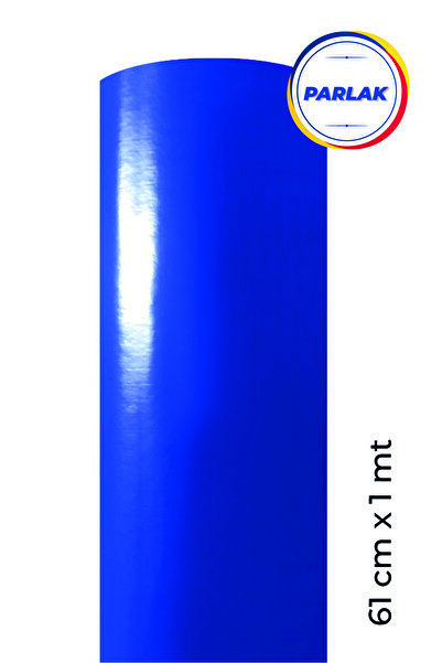 ELİFE TİCARET Parlak Lacivert Yapışkanlı Kaplama Folyosu 61 Cm X 1 Mt