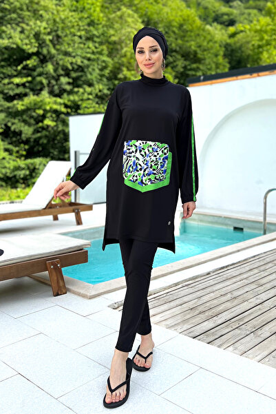 REMSA Lycra Full Covered Hijab Μαγιό Carrie 8223 Μαύρο