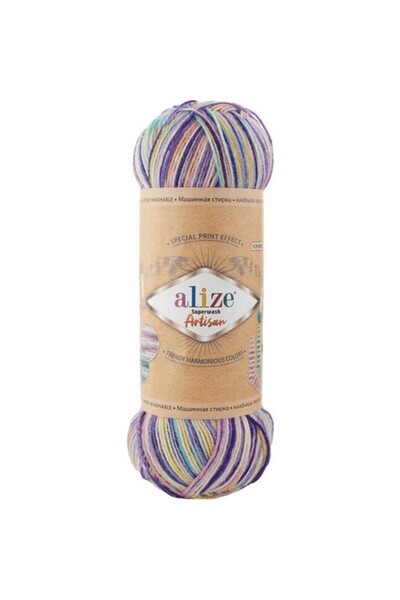 Alize Süperwash Artisan El Örgü Ipi (5 Li Paket) - 9003