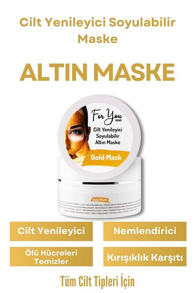 For You Gold 100 ml Peel-Off Gold Face Mask - Wrinkle, Brightening, Anti-aging Effect