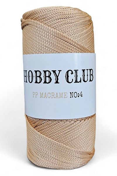 hobby club Premium 200 Gr Macrame Thread Bronze Brown 2 mm X 230 Meters