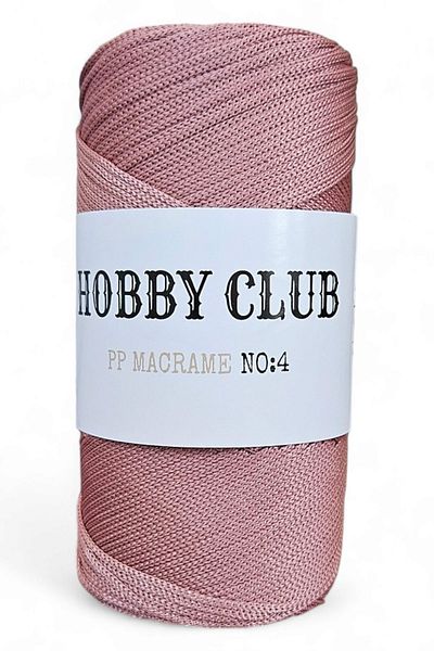 hobby club Premium 200 γραμμάρια Πολυεστέρας Macrame Twine Rose 090 2 mm - 230 μέτρα