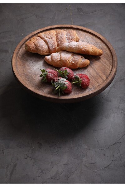 SAMMWOOD DOĞAL AHŞAP SUNUMLUK STANDI , AHŞAP KEK STANDI , AHŞAP MEYVE TABAĞI , AYAKLI DOĞAL AHŞAP SUNUMLUK