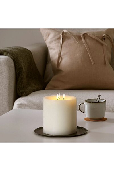 IKEA Blok Mum, Beyaz, 50 Saat