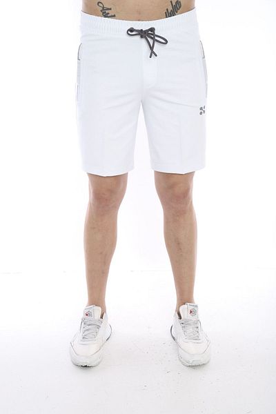 NEED LİFE White Zippered Men's Cotton Pocket Shorts - Elastic Waist